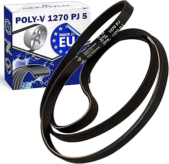 Washing Machine Belt Poly-V 1270 PJ 5 with the Original Code C00142181 C00027206 for Indesit for Ariston 482000026103 for Whirlpool - MADE IN EU - Warranty 10 Years – MONTERAL