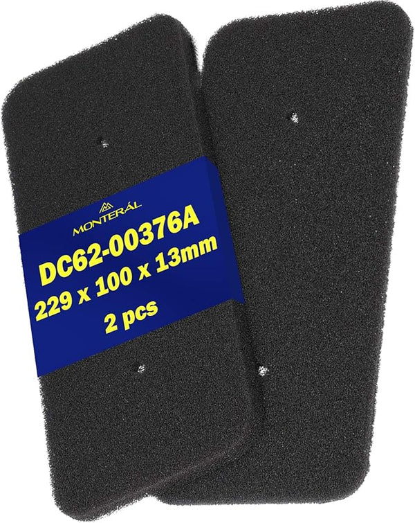 2 Pezzi Filtro Asciugatrice per Samsung DC62-00376A Ha Dimensioni 229 x 100 x 13 mm Filtri Spugna per Spugna Garanzia di 10 Anni - Monteral