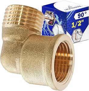 Rohrverbinder 90° für Hydraulikarmaturen Winkelstück und Innengewinde Ø 1/2" - MONTERAL
