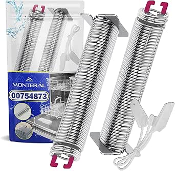 Set of Spring Pink and Threads for Dishwasher Door with the Original Code 00754873 754873 for Bosch for Siemens - Warranty 10 Years - MONTERAL