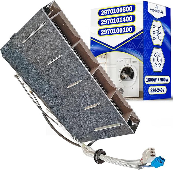 Resistance Seche Linge 1600+900W 220-240V avec Code Original 2970101400 2970100800 2970100100 pour Beko pour Arçelik - Garantie de 10 Ans - MONTERAL