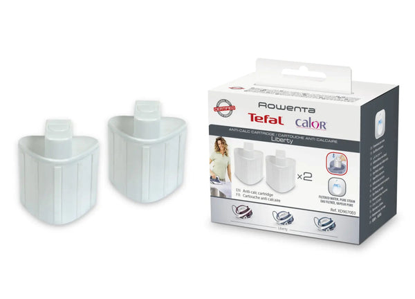 2 Pièces Cartouche Anti Calcaire pour Centrale Vapeur Modèle Adapté avec le Code Original XD9070E0 pour Tefal pour Rowenta  pour Calor Séries Liberty